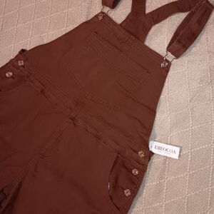 Ebeocoa Brown Cotton Overalls